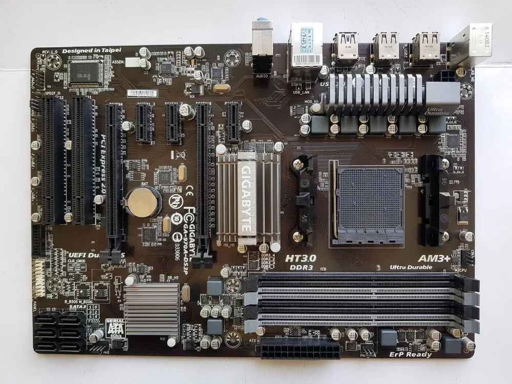 original motherboard for Gigabyte GA 970A DS3P DDR3 AM3+ supports AMD