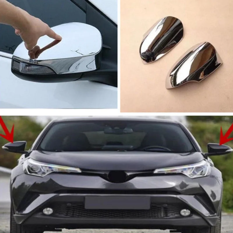 Jxlclyl 2pcs Chrome Rearview Side Mirror Cover Trim For 20162018