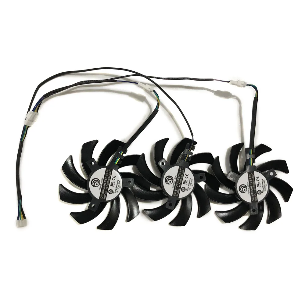 1 комплект PLD09210S12HH GPU VGA кулер вентилятор для сапфир R9 390 8G PRO 390X D5 OC Tri X 290 Видеокарта