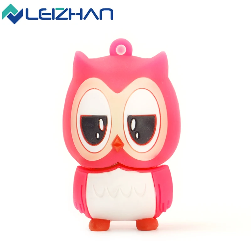 LEIZHAN USB Flash Drive Pendrive Owl USB Stick 2 0 64g 32g 16g 8g 4g Memory