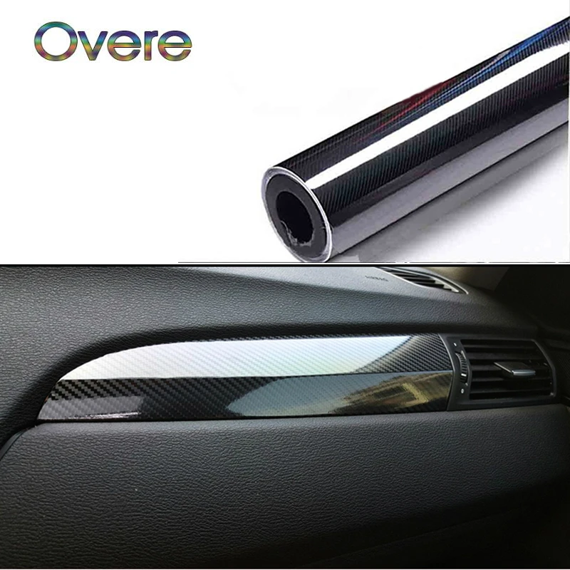 

OVERE 5D Carbon Fiber Car Stickers For BMW G30 E39 E90 E60 E36 F10 E34 E30 Mini Cooper Audi A4 B8 A3 A6 C6 Q5 Q3 Q7 Accessories