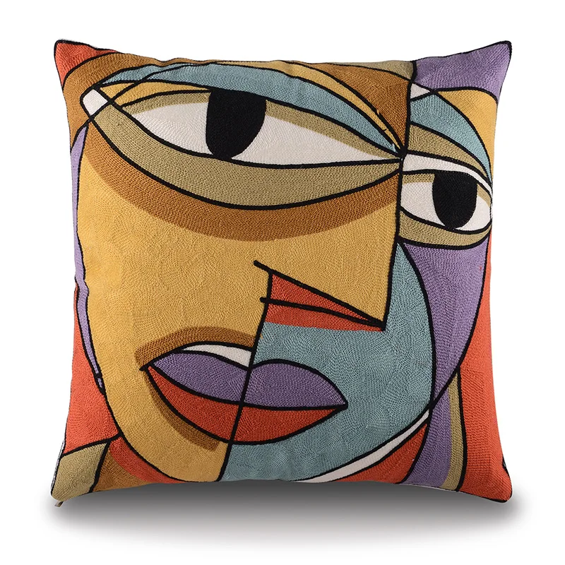 2015 Picasso embroidered Decorative throw Pillows case Cotton Cushion