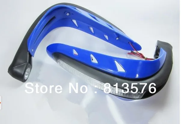 Free shipping ATV Handguards Universal MOTORCYCLE MOTOCROSS DIRTBIKE MX HAND GUARDS LED for dual road handguards As Acerbis |