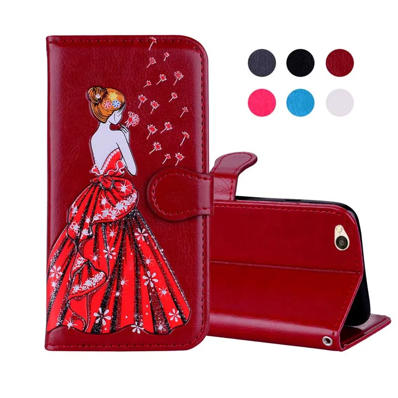 

Luxury Case Xiaomi Redmi 4A Cover Cute Dress Girls Leather Wallet Flip Phone Case on for Xiomi Redmi 4A A4 Redmi4A Cases Fundas