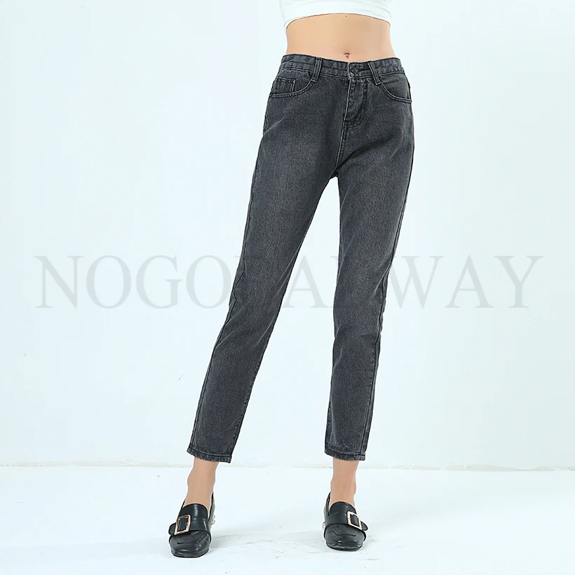 2018 New Spring Mid Waist Jeans For Women Ankle Length