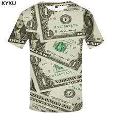 Camisetas divertidas dólar camiseta hombres Vintage camisetas 3d dinero camisetas Casual Estados Unidos Anime ropa Harajuku camiseta impresa