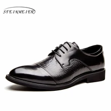 Mens formal shoes leather men dress oxford shoes for men dressing wedding business office shoes lace up male zapatos de hombre