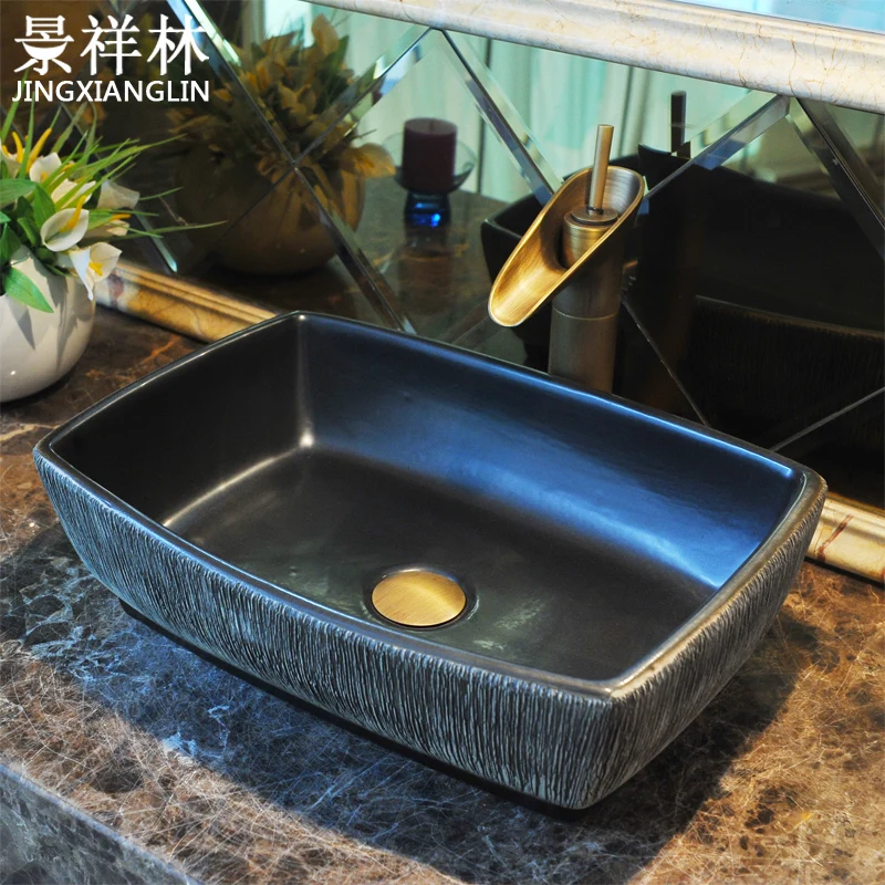

Fashion rectangle art basin wash counter basin mdash . small