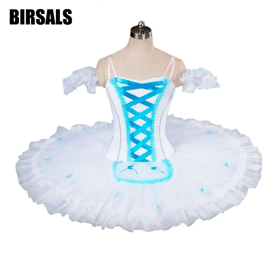 Women White Giselle Professional Ballet Tutu Girls Adult Ballerina Coppelia Platter Tutu Pancake Costume BT8964D