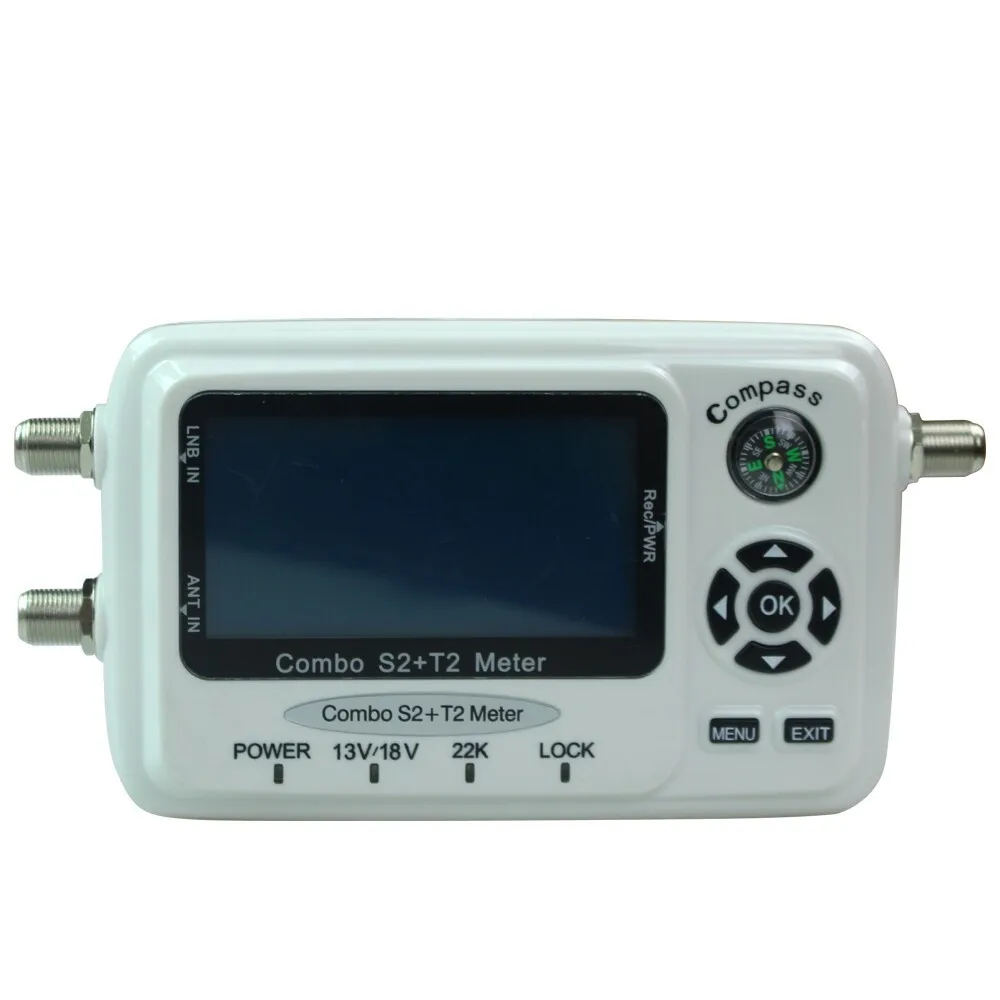 Цифровой спутниковый Finder meter SF 560 измеритель сигнала SatFinder с компасом DVB-S2 dvb-T2 singal combo SF-560