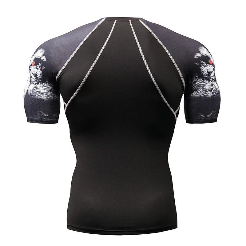 Men's MMA Fitness Rashguard T-Shirt Fashion 3D Teen Wolf Short Sleeve Palace Compress Shirt Men's Bodybuilding Crossfit Clothing Men's MMA Fitness Rashguard T-Shirt Fashion 3D Teen Wolf Short Sleeve Palace Compress Shirt Men's Bodybuilding Crossfit Clothing