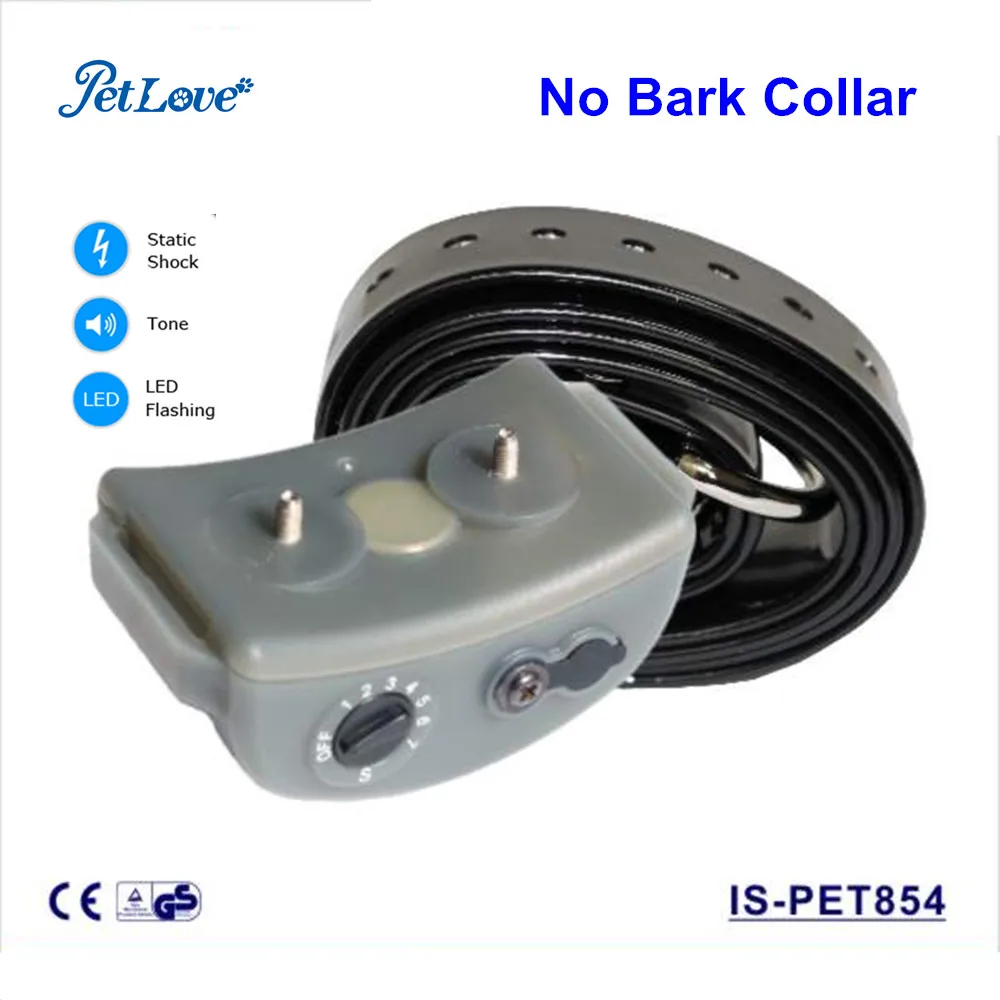 Waterproof and Rechargeable Anti Bark Collar 7 Levels Electric Shock No