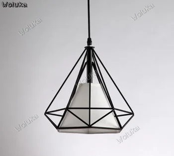 

Chandelier retro industrial style wrought iron restaurant bar table study single head diamond chandelier CD50 W03