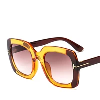 Square Sunglasses Womens Fashion Famous Brand Rivet Black