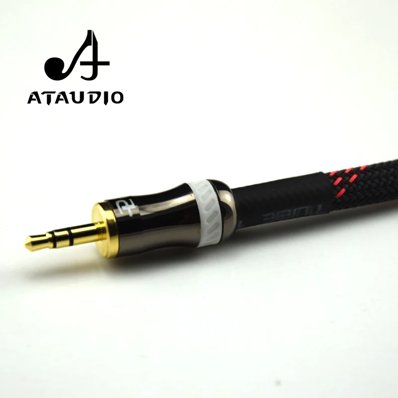Аудиокабель ATAUDIO Hifi Canare 3 5 мм на 2RCA усилитель для мобильного телефона высокое