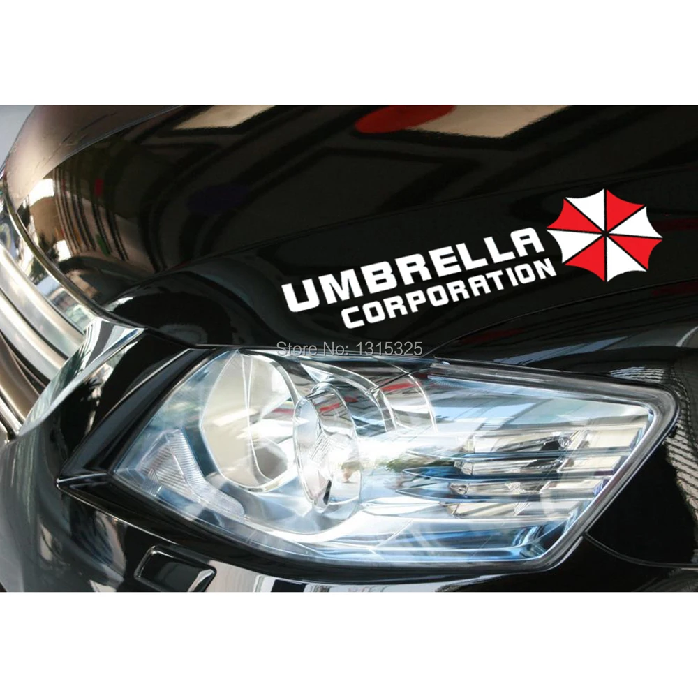 Aliauto 2 x Umbrella Corporation Car Stickers Eyebrow Lights Window