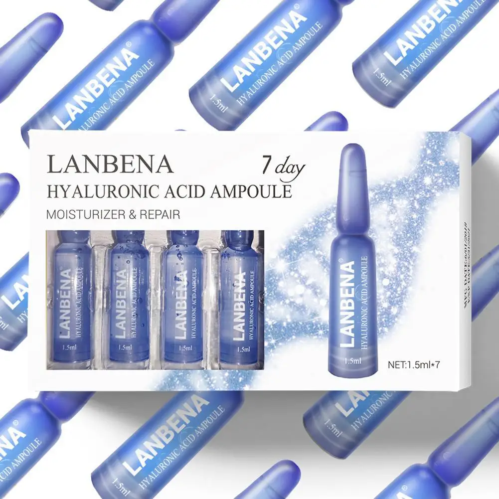 LANBENA 7 шт 1,5 мл Антивозрастная Гиалуроновая кислота 20% морщинистая кожа забота эссенция для ухода за кожей лица