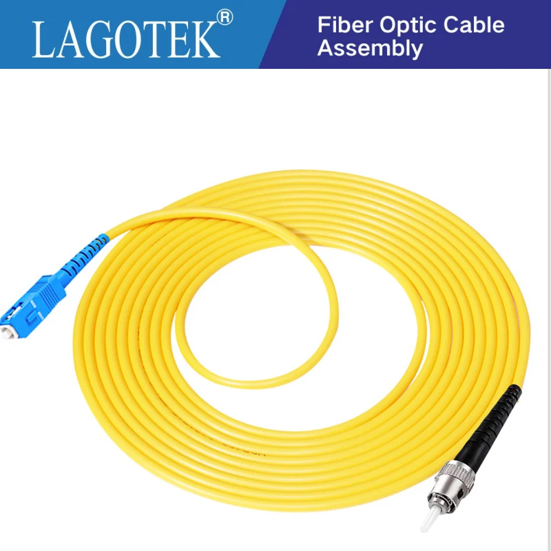 10 шт./лот SC UPC to ST UPC Simplex 2,0 мм 3,0 мм ПВХ одномодовый волоконный патч-кабель Перемычка волоконный патч-корд fibra оптика ftth 9/125