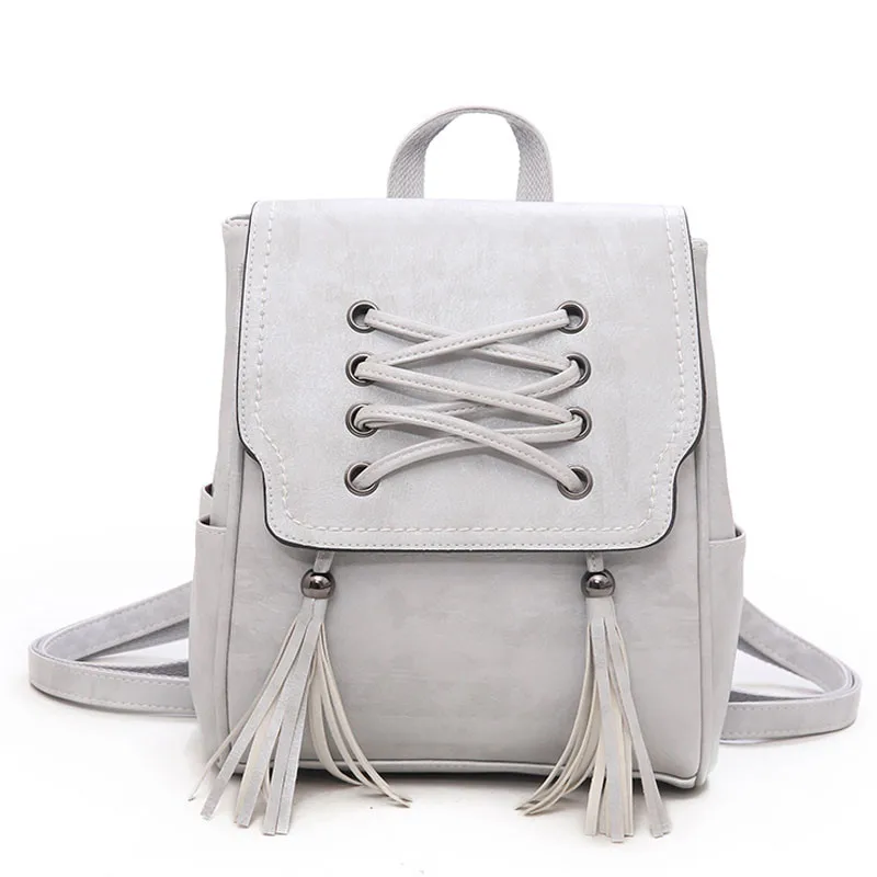 

Women Backpacks Leather Female Braided Tassel Travel Shoulder Bag for Teenage Girls Mini School Bagpack Ladies Backbag Mochila