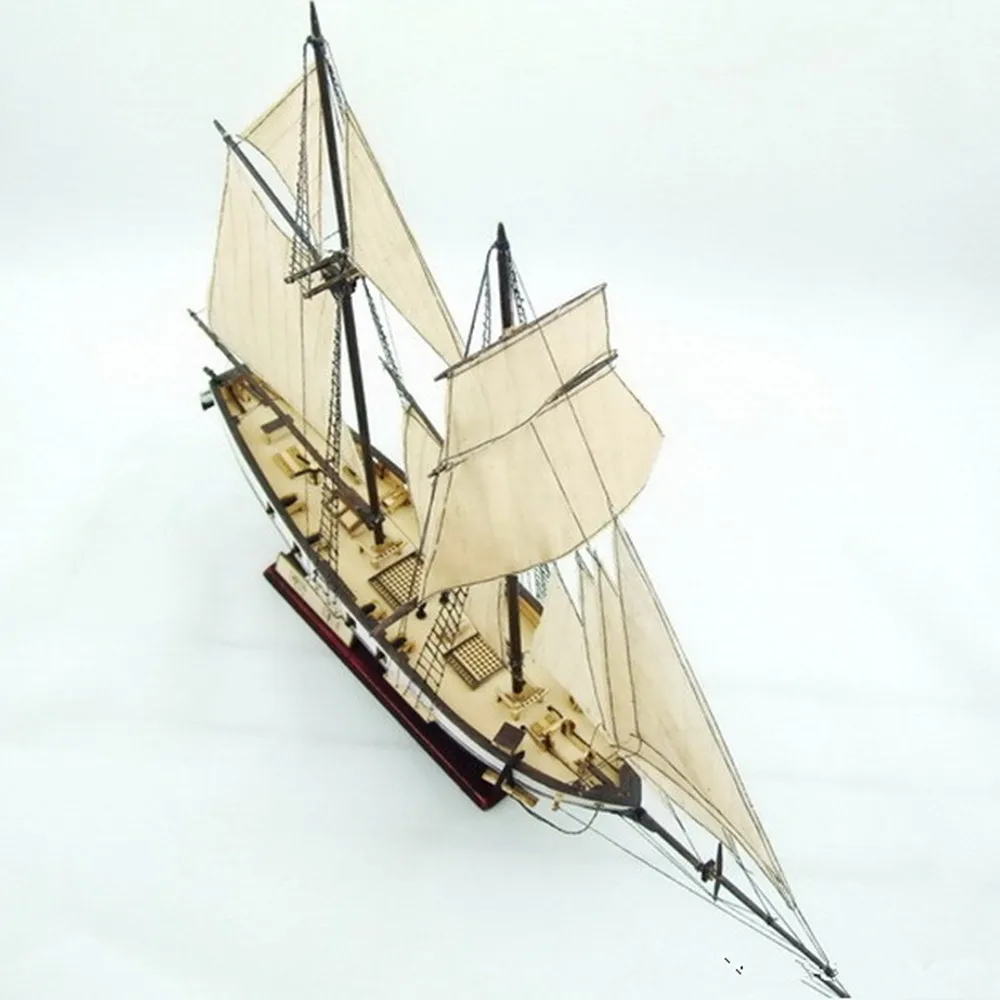 Wooden Harvey 1847 DIY Kit Model Ship Boat  1:130 Scale Decoration 