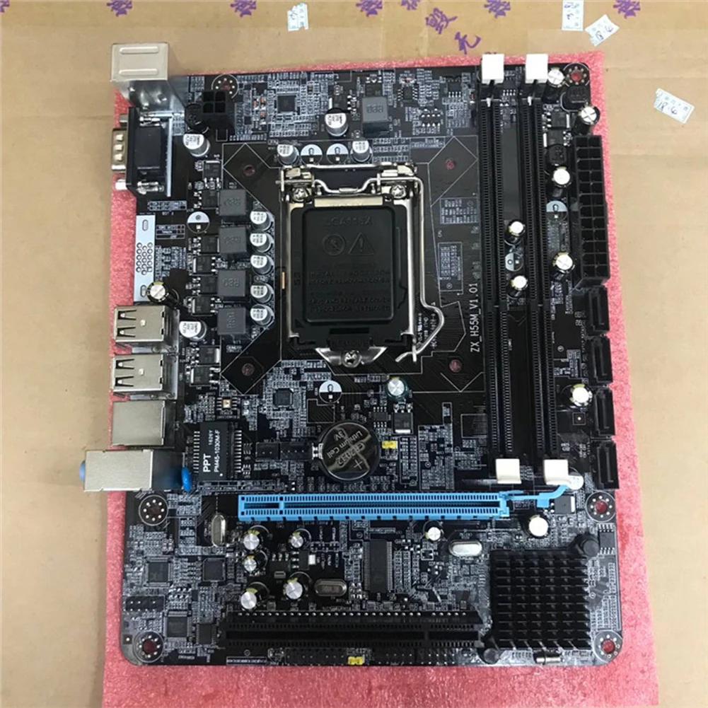 

P55-1156 Motherboard Desktop USB Interface High Performance Gaming Powerful Computer Mainboard Integrated Chip CPU 6 Channel
