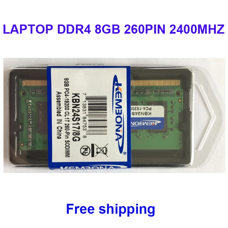 Kembona Memory RAM LAPTOP DDR4 8GB 2400MHZ 2666MHZ 8G for Notebook SODIMM RAM MODULE 260PIN
