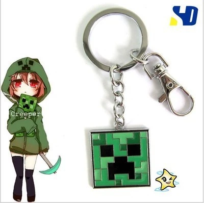 Minecraft Key Chain Creeper Enderman Red Cow Diamond Zombie Pigman Blue Sword Pick Game Props Model Key Chain Baby Toys Gift Gifts Budget Chain Staychain Silver Aliexpress