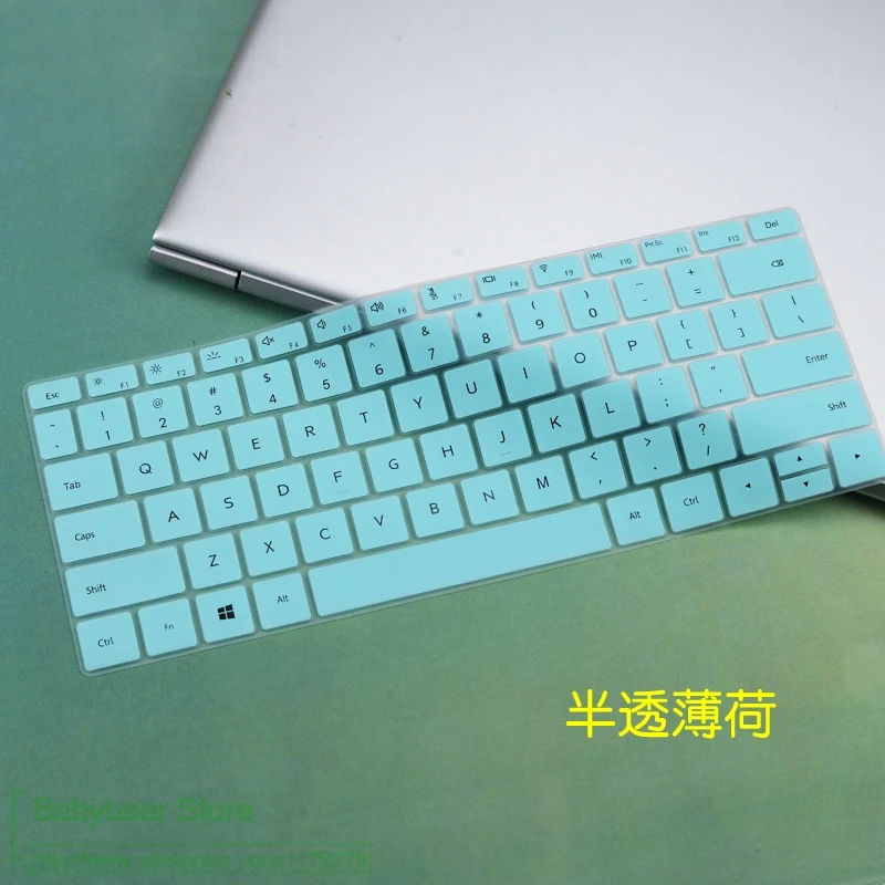 whiteblue Для huawei MateBook 13 Wright-29B, для huawei Honor Magicbook 14, клавиатура для ноутбука, защитный чехол для ноутбука 13,3 дюймов - Цвет: whiteblue