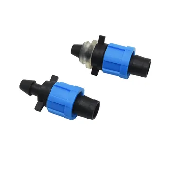 

50 pcs Drip Tape 5/8" Lock Offtake Drip Irrigation Pipe Fittings Lock Nut Fitting For Irrigation water hose connector
