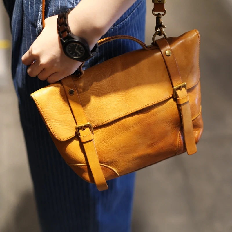 AETOO TRetro to do the old first layer of vegetable tanned leather shoulder bag handicrafts handmade leather handbags