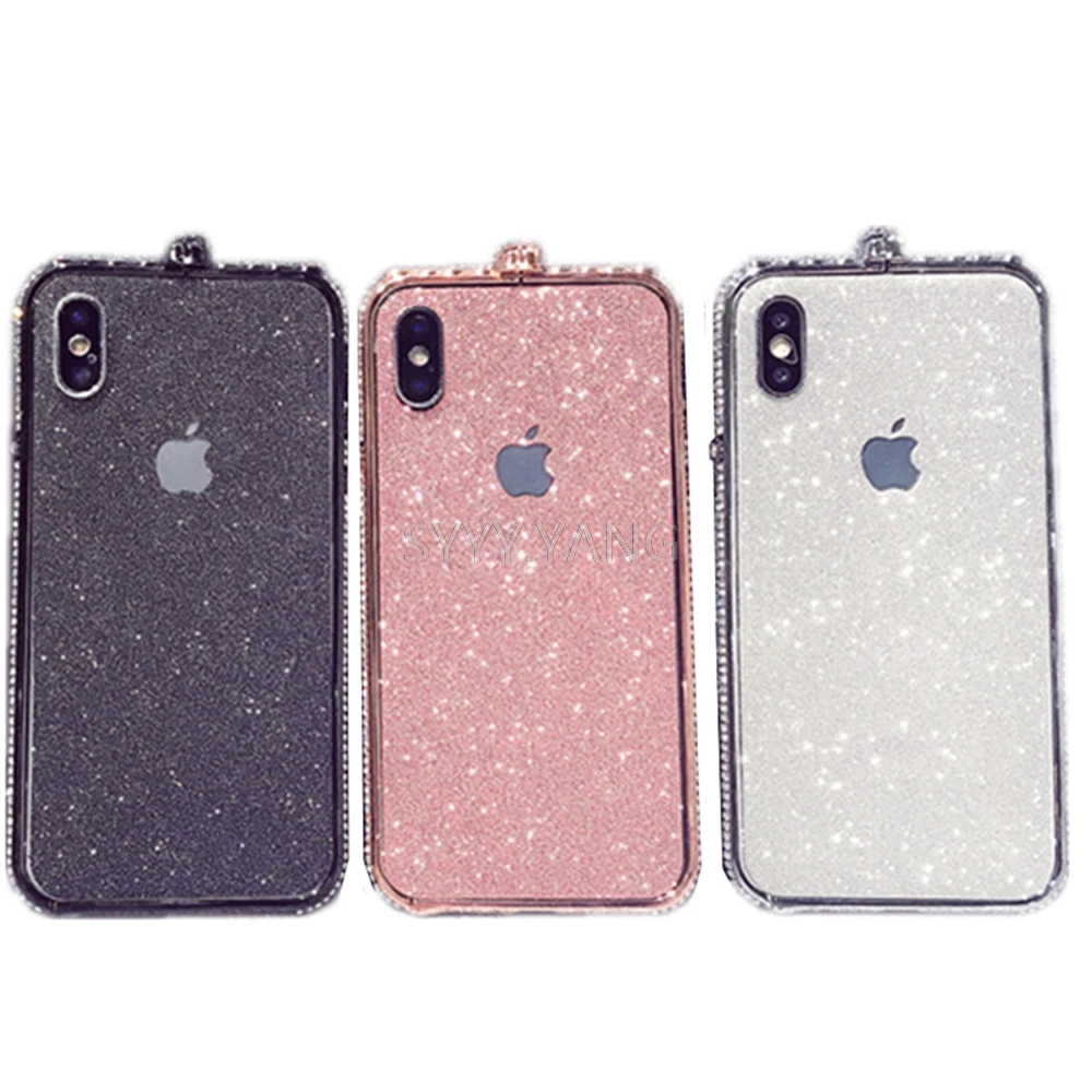 Роскошный чехол со стразами для iphone xr xs max Модный 6 6s 7 8 plus сверлящие чехлы