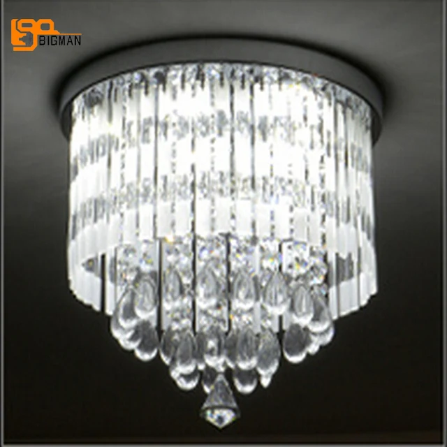 New Design Flush Mount Crystal Chandelier Modern Led Lamp Ac110v New Design Flush Mount Crystal Chandelier Modern Led Lamp Ac110v 220v Re Hallway Light Fixtures Bedroom