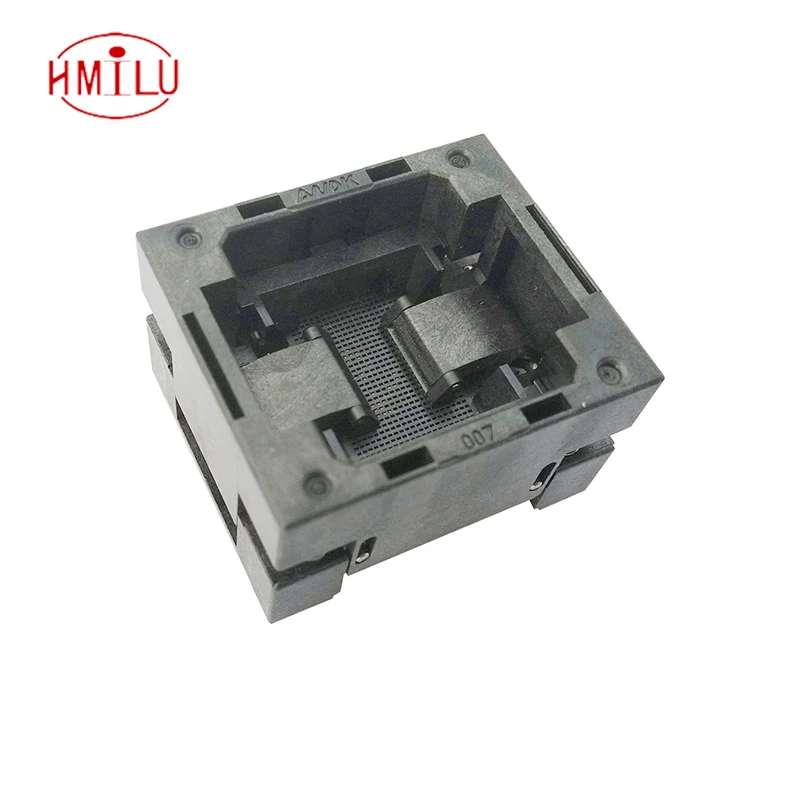 

BGA64 OPEN TOP burn in socket pitch 1.0mm IC size 11*13mm BGA(11*13)64-1.0-TP01NT BG64 VFBGA64 burn in programmer socket