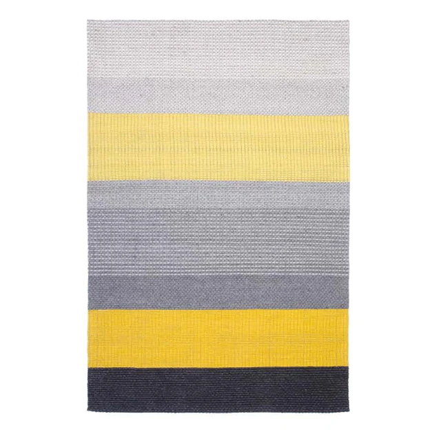 Kilim 100 Cotton Handmade Carpet Geometric Bohemia Indian Rug Plaid Kilim 100 Cotton Handmade Carpet Geometric Bohemia Indian Rug Plaid Striped Modern Yellow Grey Blue