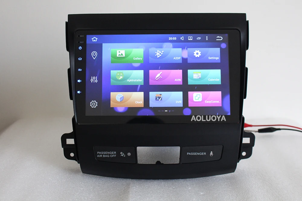 Best Aoluoya 9" IPS 4G RAM 32G RAM Octa Core Android 8.0 CAR DVD PLAYER  For Mitsubishi Outlander 2006-2011 2012 Radio GPS Navigation 3