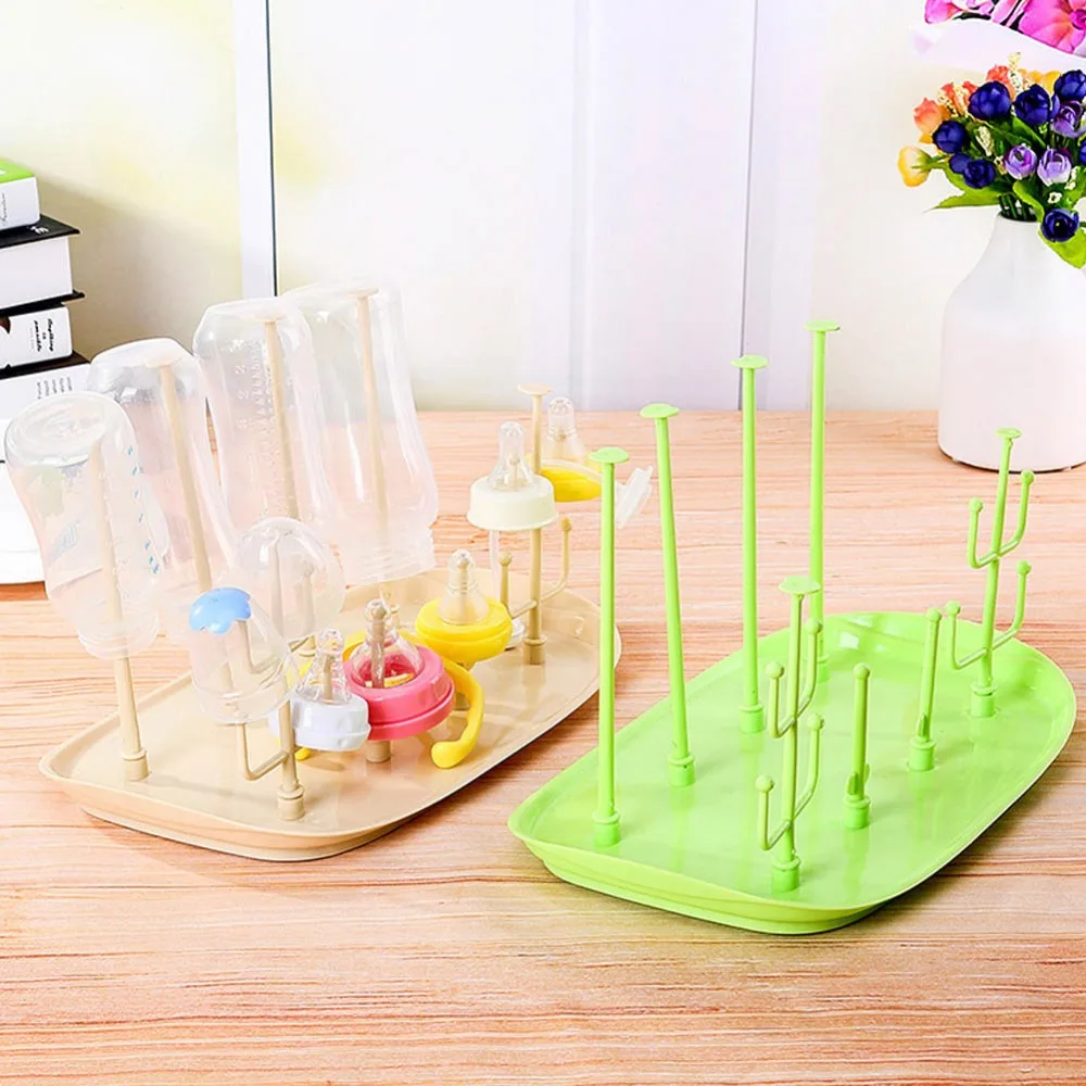 Baby Bottle Drying Cleaning Dryer Rack Bottles Drainer Storage Rack