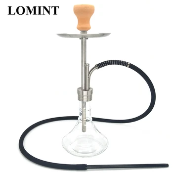 

LOMINT Medium-size Stainless steel Glass Hookah Shisha Sheesha Chicha Narguile smoking water pipe