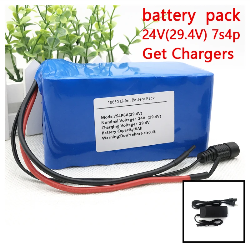 

Liitokala 7S 18650 24V 25.9V 29.4V 8Ah Lithium Battery Pack Electric Bicycle Ebike Li-ion Batteries+built In 15A BMS+2A Charger