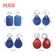 20 штук ключ 1/2/3/4 Красочные RFID Жетоны 13,56 МГц брелки с чипом микросхемой чипом микропроцессорные карты карточка для связки ключей для карты цепочка для ключей система контроля доступа