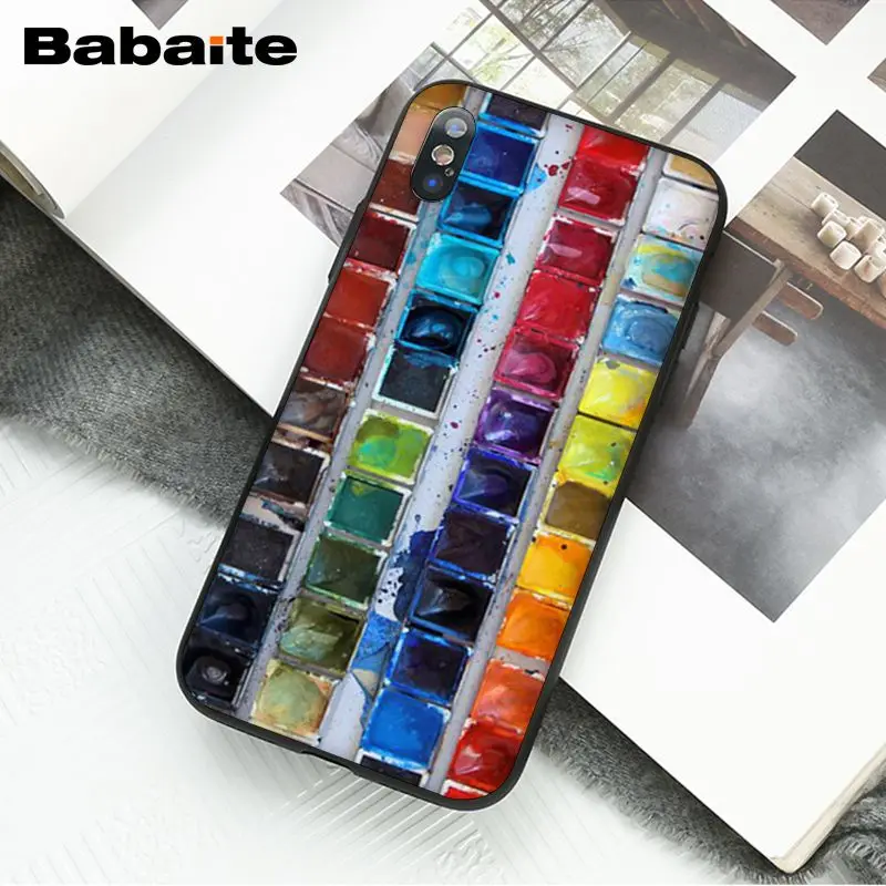 Colorful Watercolors Set Paint Palette Cake Macaroon Makeup