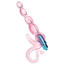 Powerful Vibrating Prostate Massager 1 Speed Anal Beads Butt Plug Sex Toy A01003