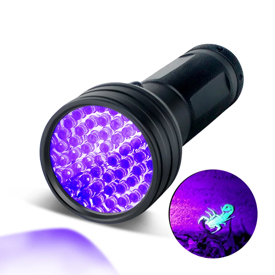 

LED UV Flashlight UV Light Aluminum LED Torch Light Ultra Violet Light Blacklight by AA Battery for Marker Checker Detection