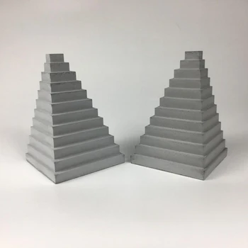 

concrete silicone form concrete Bookends mold office desk decoration Pyramid design concrete stone dies 1 pcs