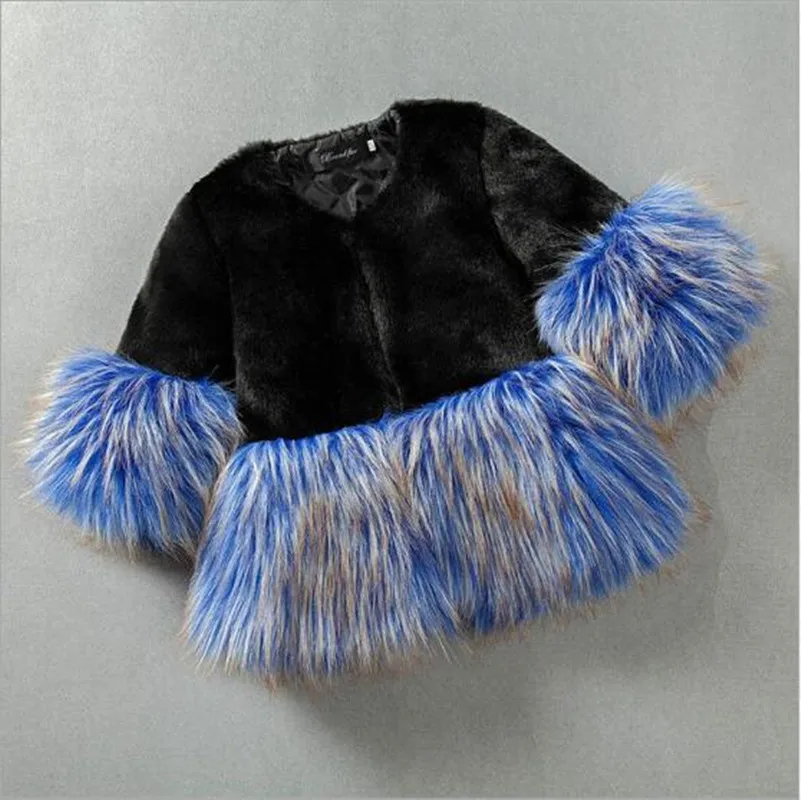 Clobee Kids Girl Faux Fur Coat 2017 Baby Autumn Winter Children