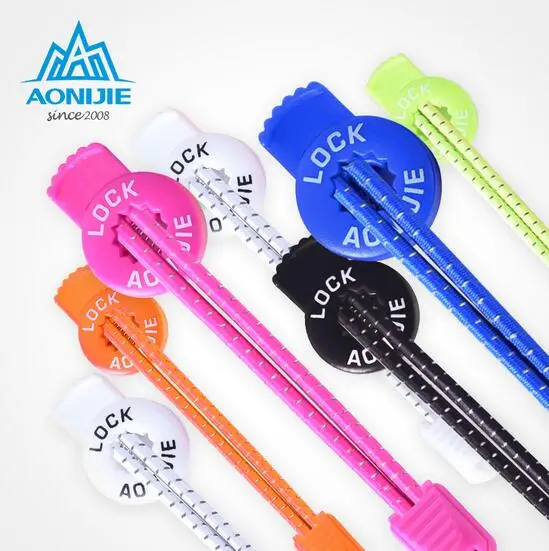 AONIJIE 120cm Men Women Outdoor Sports Reflective Laces Convenient Quick Safe Elastic Shoelace Climbing Running Riding Hiking