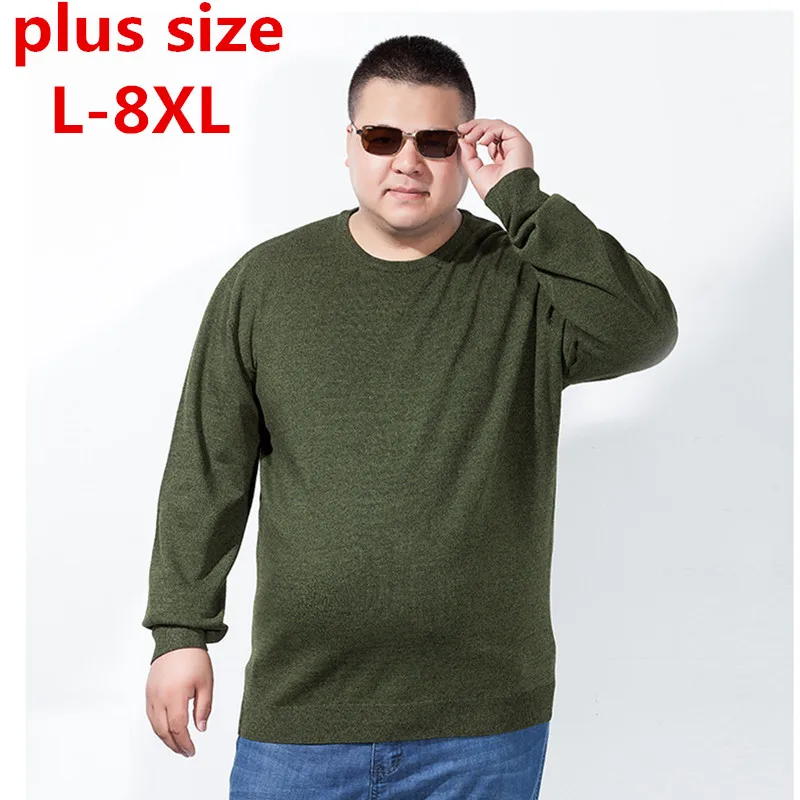 Большие размеры 8XL 7XL 6XL 5XL 4XL Новинка 2017 осень-зима свитер для повседневной носки