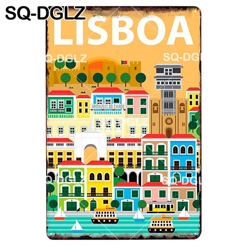 [SQ-DGLZ] индийская столица из Испании, металлический знак, винтажный Декор для дома, металлический плакат, жестяной знак паба - Цвет: 1495