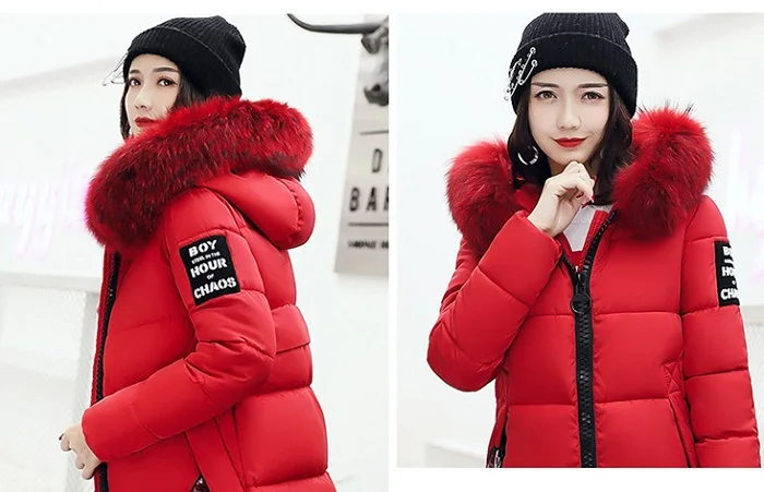Winter Women Coat Jacket Warm High Quality Woman Jacket Winter Coat Hood Real  2017 New Winter Fashion+37 (2)