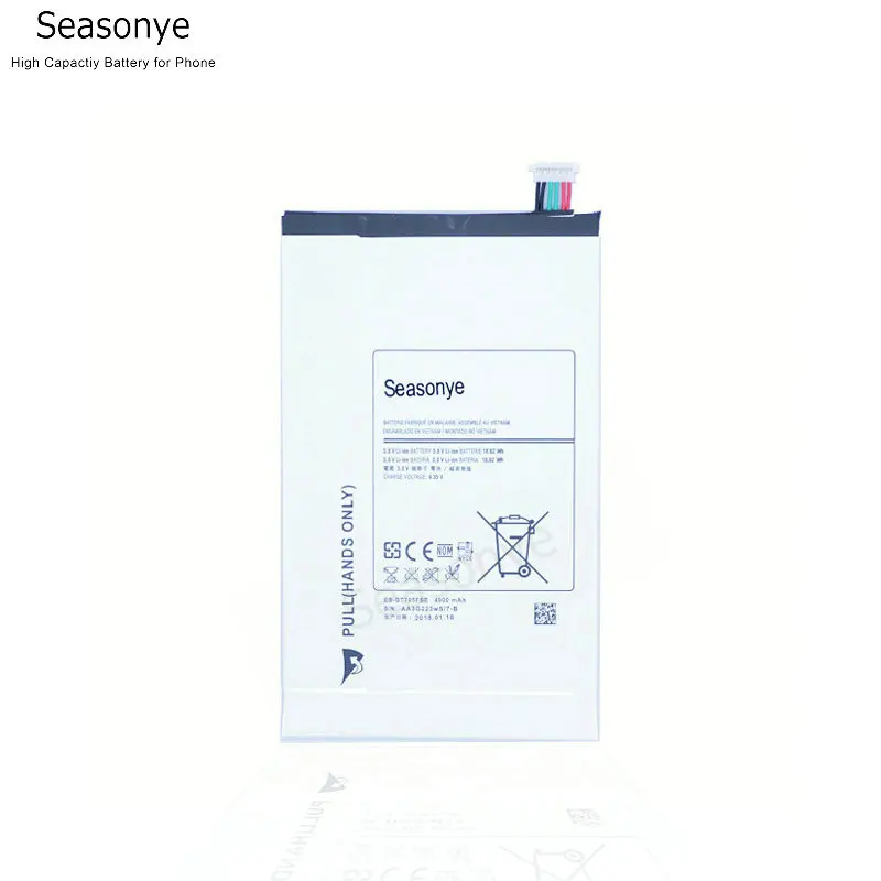 

Seasonye 4900mAh / 18.62Wh EB-BT705FBE / EB-BT705FBC Replacement Battery For Samsung Galaxy Tablet Tab S 8.4 SM-T700 T700 T705