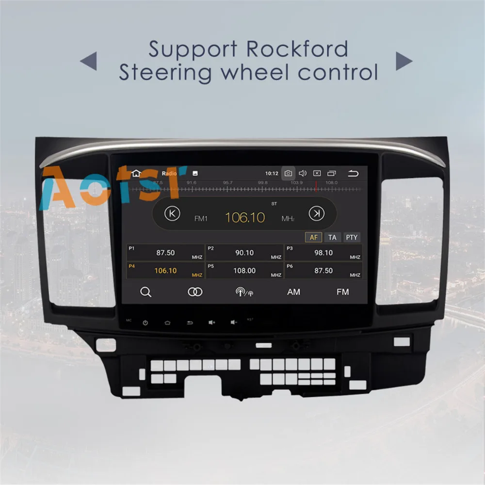 Высокое качество Android 8 0 магнитофон автомобильный DVD GPS для MITSUBISHI LANCER 2007 2017